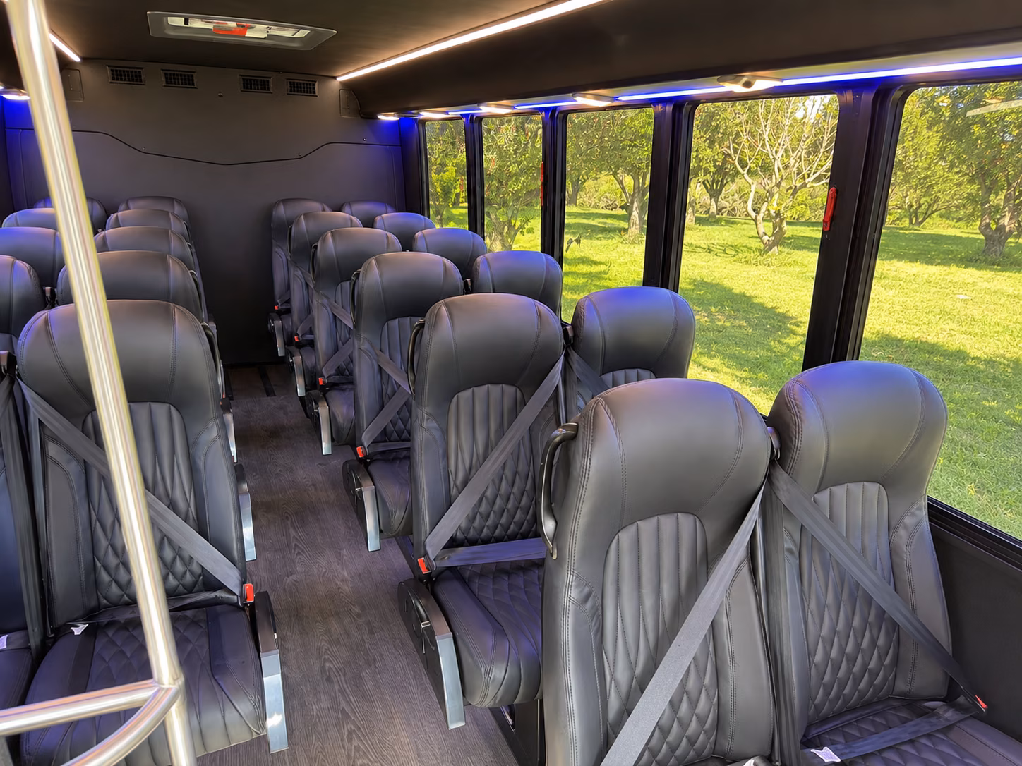 15 passenger minibus inside