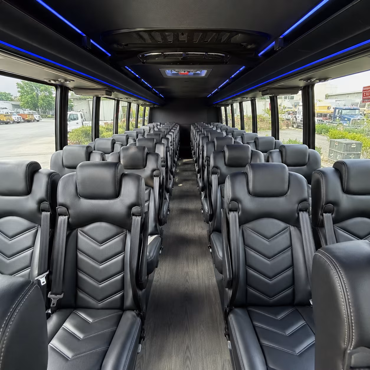 35 passenger minibus interior