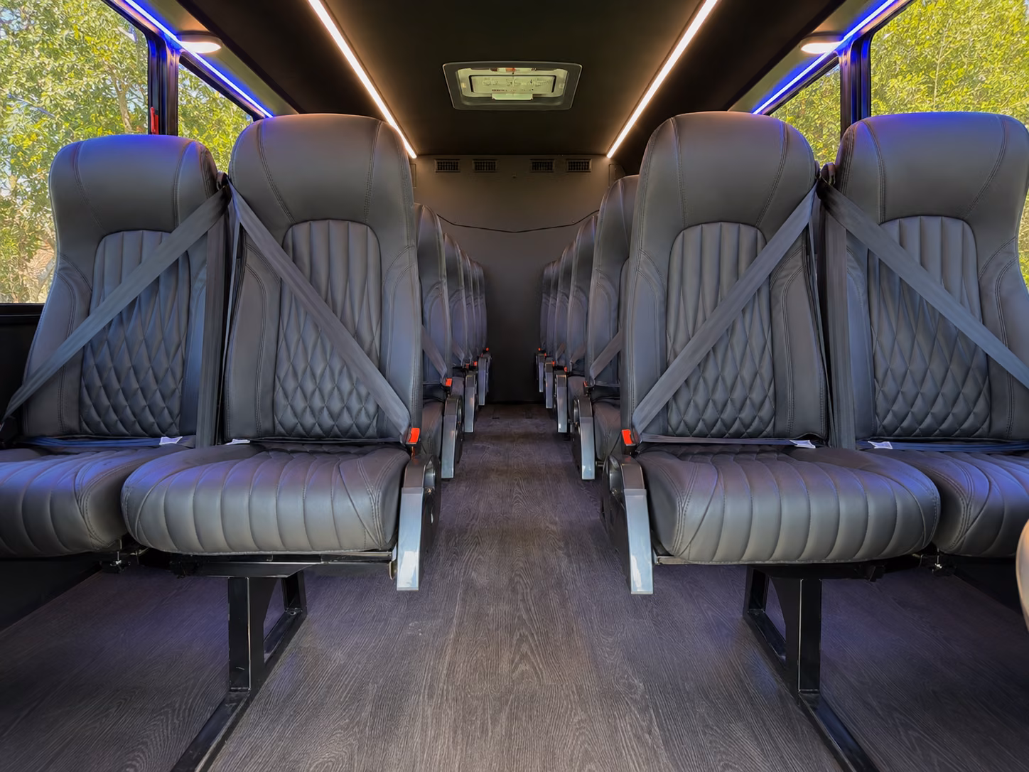 abilene 15 passenger minibus interior