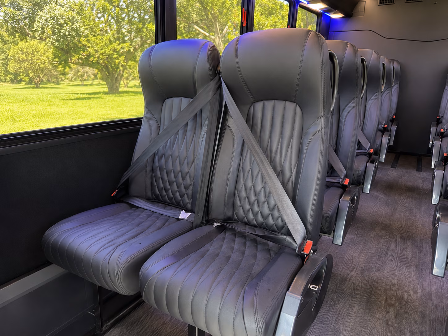 abilene 20 passenger minibus interior