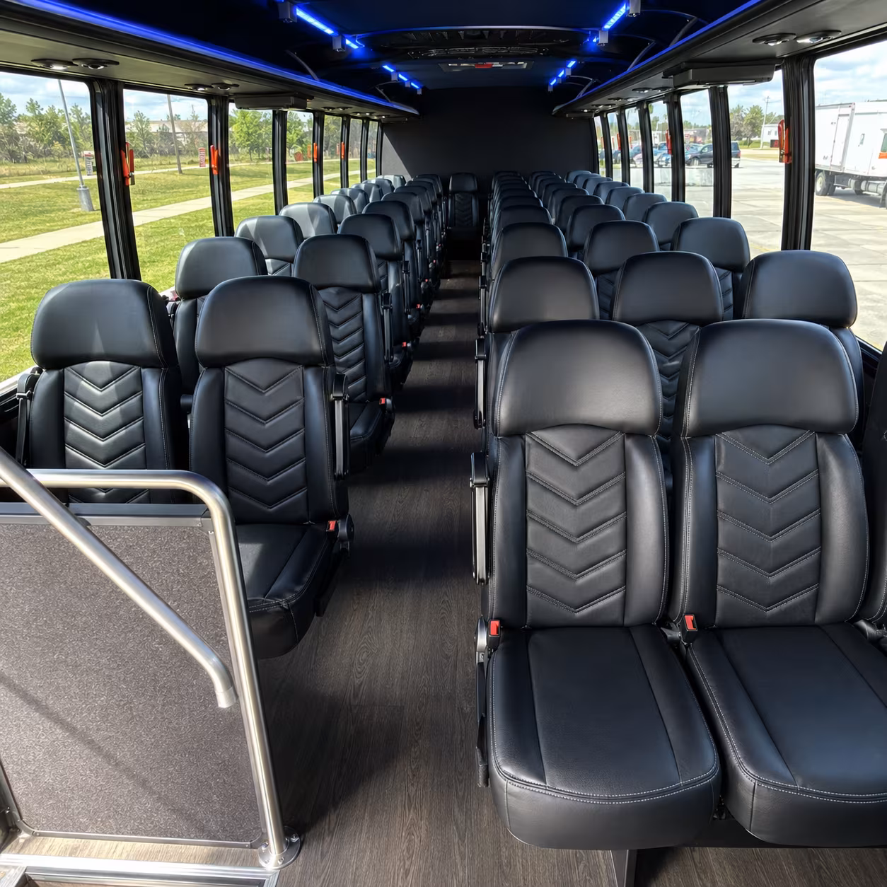 abilene 28 passenger minibus inside