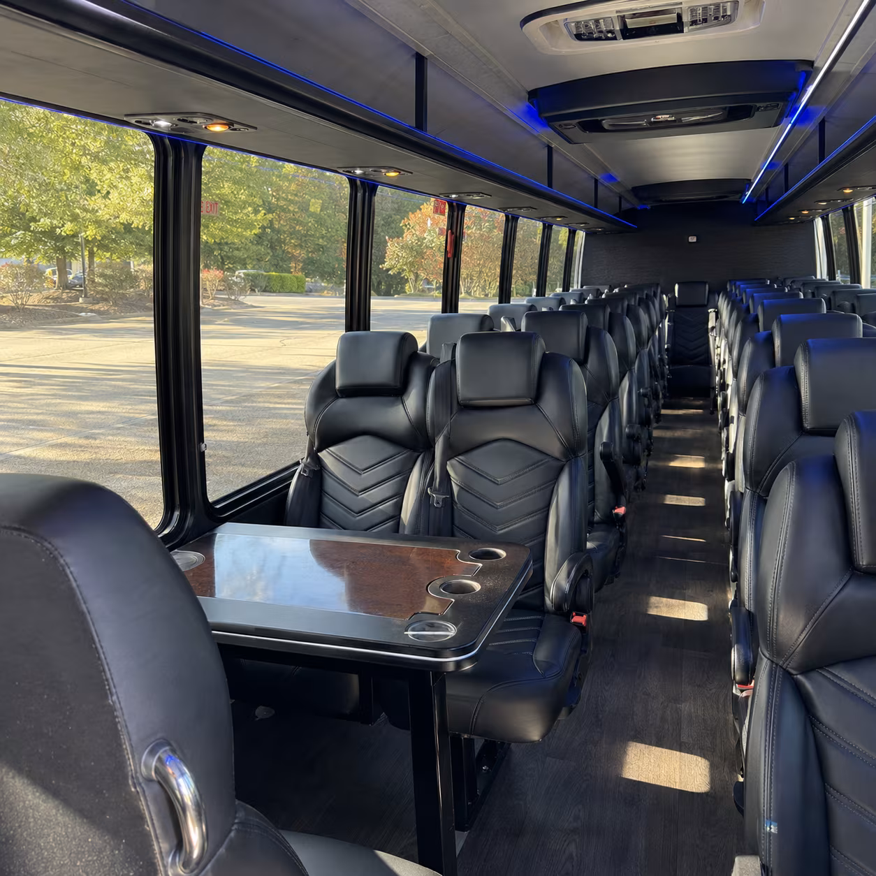 abilene 30 passenger minibus inside