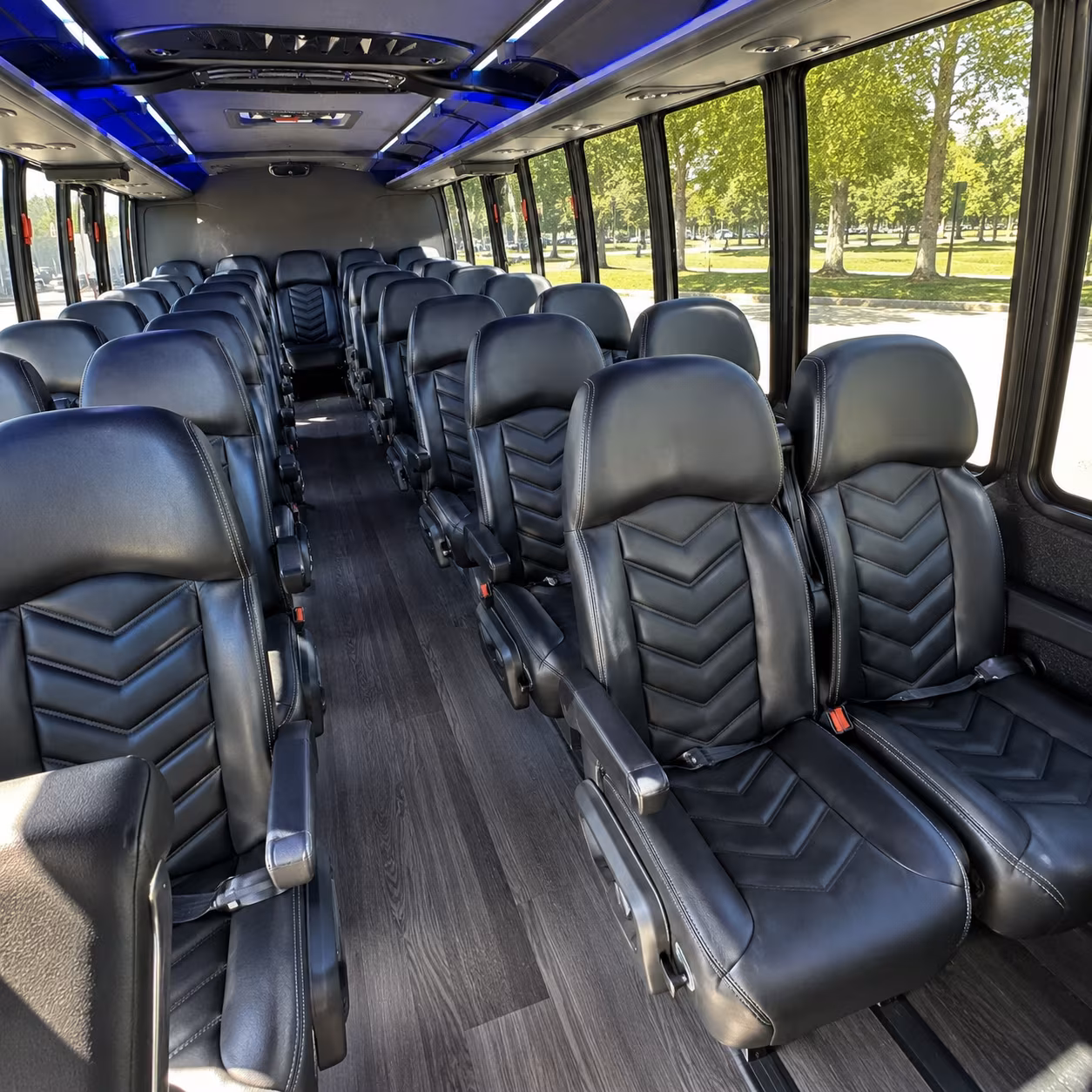 abilene 30 passenger minibus interior