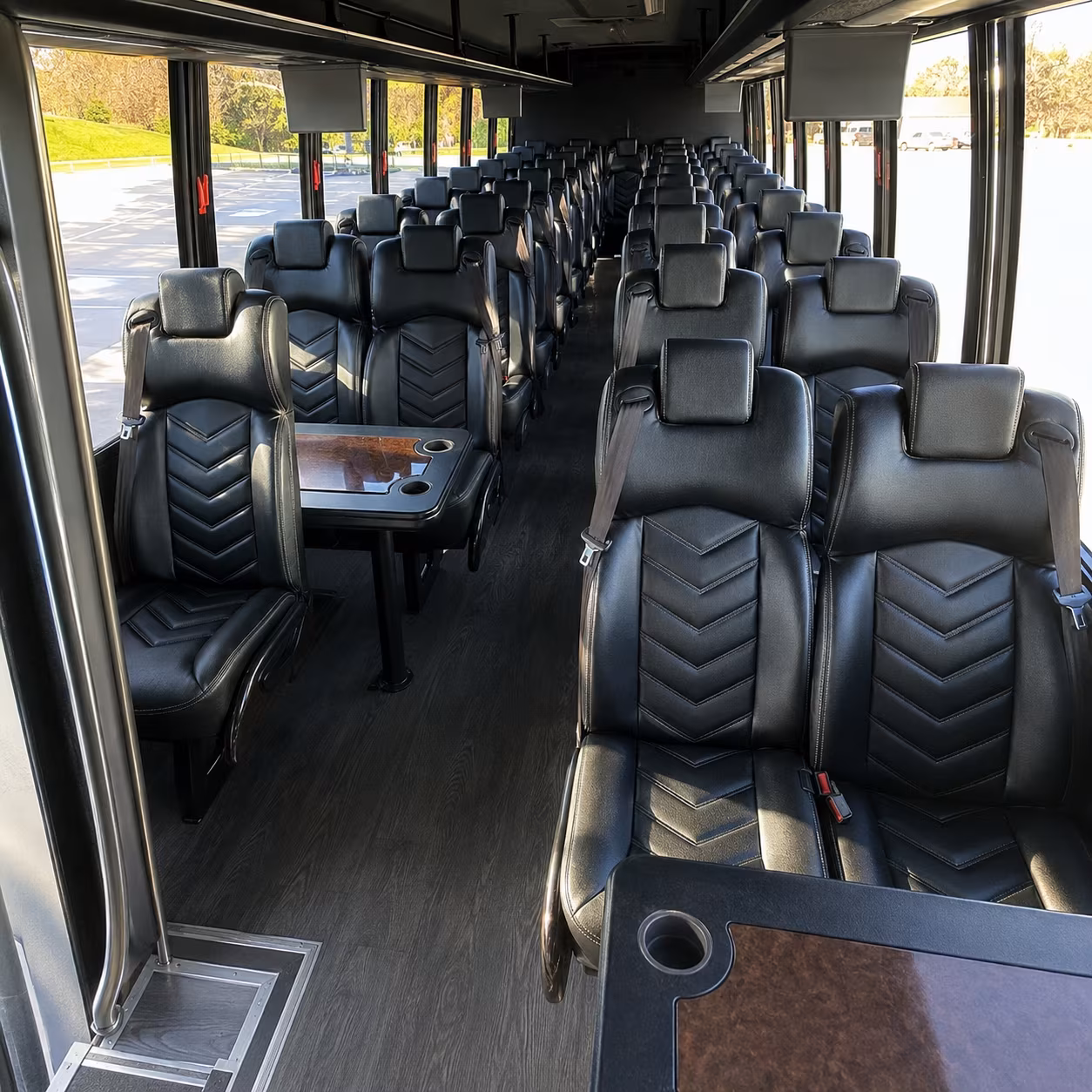 abilene 35 passenger minibus inside