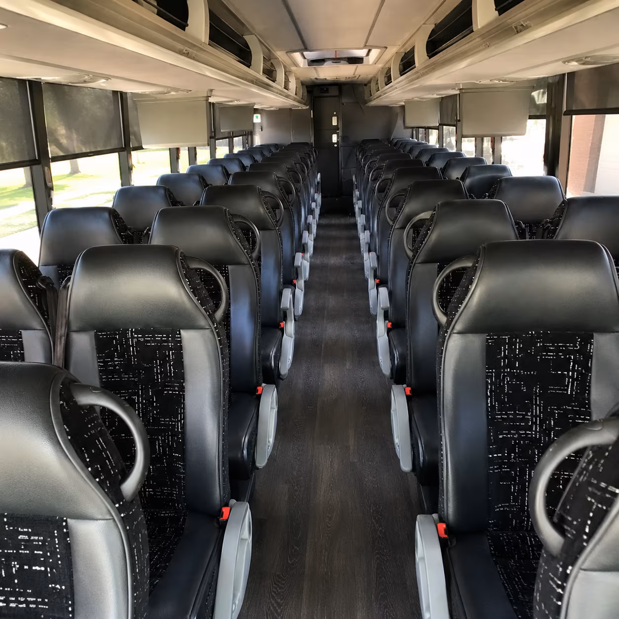 abilene 56 passenger charter bus interior
