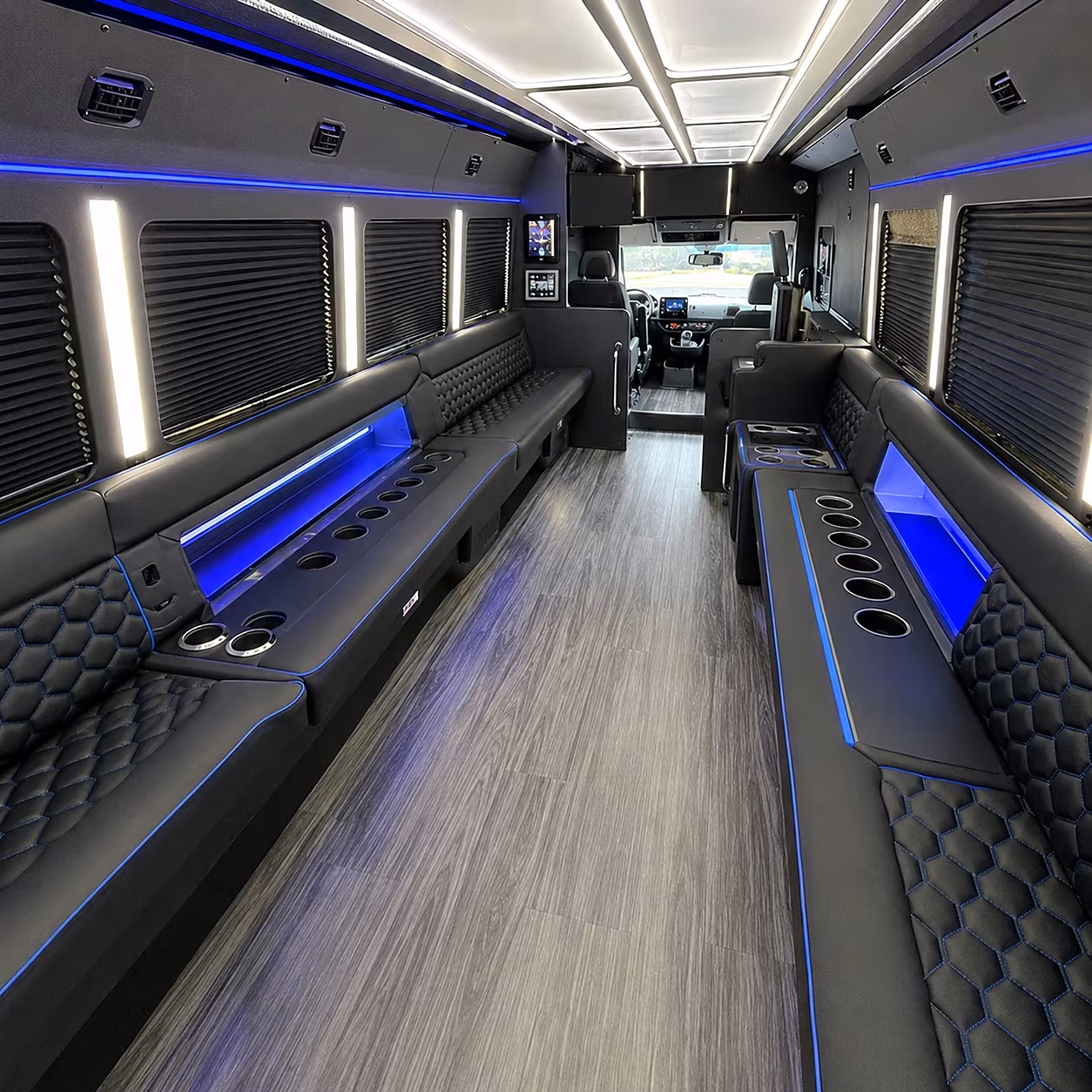 abilene party bus interior